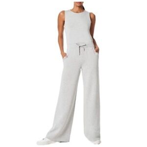 SPANX Gray Sleeveless Jumpsuit